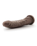 Blush Dr. Skin Plus 9 Inch Posable Dildo - Chocolate