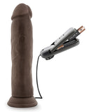 Blush Dr. Skin Dr. Throb 9.5 Inch Cock W-suction Cup - Chocolate