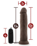 Blush Dr. Skin Dr. Throb 9.5 Inch Cock W-suction Cup - Chocolate