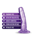 Blush B Yours Plus 5.5 Inch Hard N' Happy Dildo - Purple