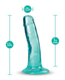 Blush B Yours Plus 5.5 Inch Hard N' Happy Dildo - Teal