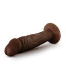 Blush Dr. Skin Plus 6 Inch Posable Dildo - Chocolate