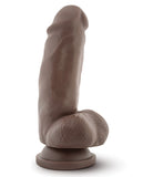 Blush Dr. Skin Mr. Smith 7 Inch Dildo W-suction Cup - Chocolate