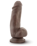 Blush Dr. Skin Mr. Smith 7 Inch Dildo W-suction Cup - Chocolate