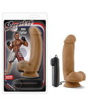 Blush Loverboy Mma Fighter 7 Inch Vibrating Realistic Cock - Mocha