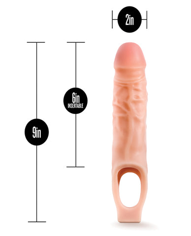 Blush Performance 9" Cock Sheath Penis Extender - Flesh