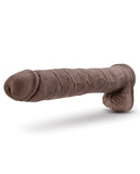 Blush Au Naturel Daddy 14 Inch Sensa Feel Dual Density Dong W-suction Cup - Chocolate