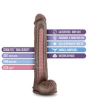 Blush Au Naturel Daddy 14 Inch Sensa Feel Dual Density Dong W-suction Cup - Chocolate