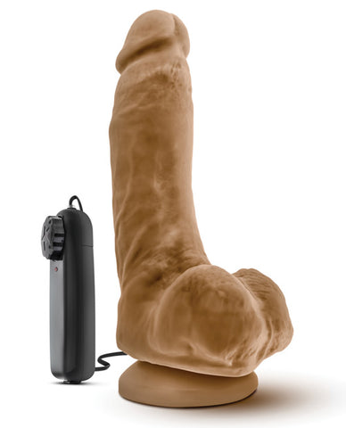 Blush Loverboy The Boxer 9 Inch Vibrating Realistic Cock - Mocha