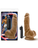 Blush Loverboy The Boxer 9 Inch Vibrating Realistic Cock - Mocha