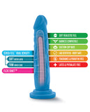 Blush Neo Dual Density 7.5 Inch Cock - Neon Blue