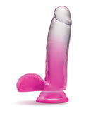 Blush B Yours 7 Inch Sugar Magnolia Dildo - Fuchsia