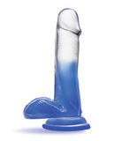 Blush B Yours 6 Inch Stella Blue Dildo - Blue