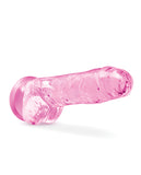 Blush Naturally Yours 8 Inch Crystalline Dildo - Rose