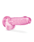 Blush Naturally Yours 7 Inch Crystalline Dildo - Rose