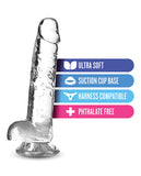 Blush Naturally Yours 7 Inch Crystalline Dildo - Diamond