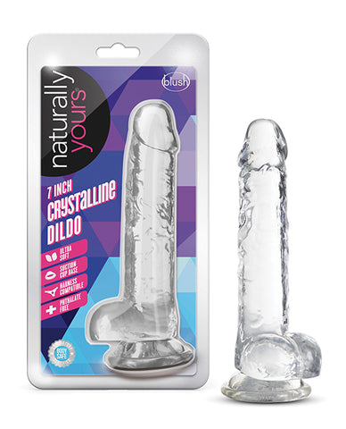 Blush Naturally Yours 7 Inch Crystalline Dildo - Diamond