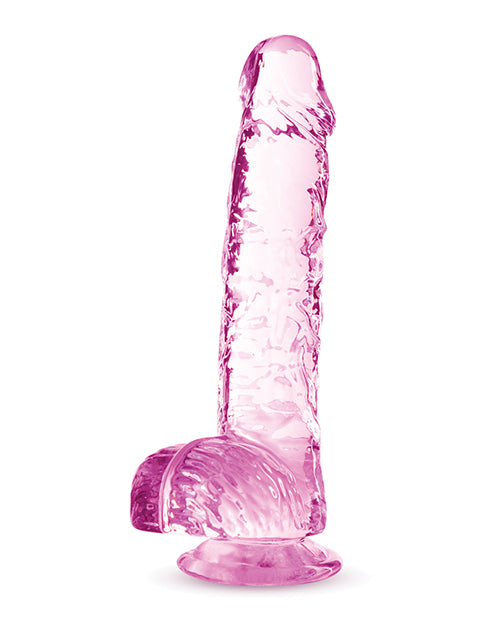 Blush Naturally Yours 6 Inch Crystalline Dildo - Rose