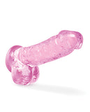 Blush Naturally Yours 6 Inch Crystalline Dildo - Rose