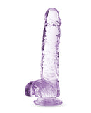 Blush Naturally Yours 6 Inch Crystalline Dildo - Amethyst