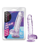 Blush Naturally Yours 6 Inch Crystalline Dildo - Amethyst