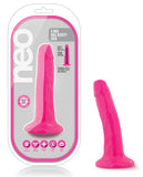 Blush Neo 5.5 Inch Dual Density Cock - Neon Pink