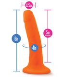 Blush Neo Dual Density 6 Inch Cock - Neon Orange