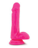 Blush Neo 6 Inch Dual Density Cock W-balls - Neon Pink