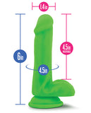 Blush Neo Dual Density 6 Inch Cock - Neon Green