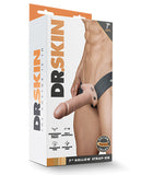 Blush Dr. Skin 7 Inch Hollow Strap On - Vanilla