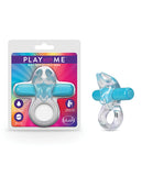 Blush Play With Me Bull Vibrating C Ring - Blue