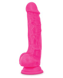 Blush Neo 7.5 Inch Dual Density Cock W-balls - Neon Pink