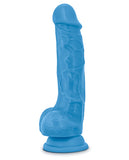 Blush Neo Dual Density 7.5 Inch Cock W-balls - Neon Blue