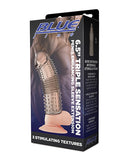 Blue Line C & B 6.5 Inch Triple Sensation Penis Enhancing Sleeve Extension - Smoke