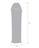 Blue Line C & B 6.5 Inch Textured Penis Enhancing Sleeve Extension - Clear