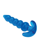 Blue Line C & B 4.5 Inch Beaded Plug - Jelly Blue Medium