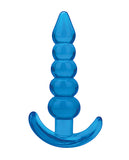 Blue Line C & B 4.5 Inch Beaded Plug - Jelly Blue Medium