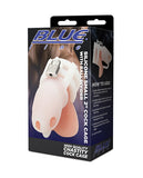 Blue Line 2 Inch Silicone Cock Cage w/Ball Divider Small - White