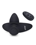 Blue Line Vibrating Anal Plug Pointer W-remote - Black