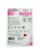 Mini Bullet Rechargeable Bullet - 9 Functions Pink