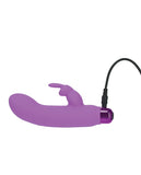 Alice's Bunny Rechargeable Bullet W-rabbit Sleeve - 10 Functions Purple