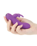 Alice's Bunny Rechargeable Bullet W-rabbit Sleeve - 10 Functions Purple