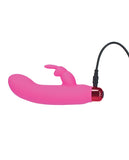 Alice's Bunny Rechargeable Bullet W-rabbit Sleeve - 10 Functions Pink