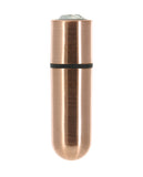 First Class Mini Rechargeable Bullet W-crystal - 9 Functions Rose Gold