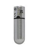 First Class Mini Rechargeable Bullet W-crystal - 9 Functions Silver