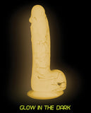 Addiction Brandon 7.5 Inch Glow In The Dark Dildo - Pink