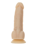 Naked Addiction 7 Inch Rotating & Vibrating Dong W-remote - Flesh