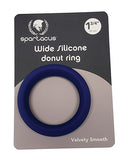 Spartacus 1.75 Inch Wide Silicone Donut Ring - Blue