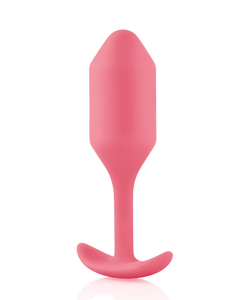 B-vibe Weighted Snug Plug 2 - 114 G Coral