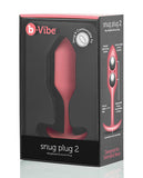 B-vibe Weighted Snug Plug 2 - 114 G Coral